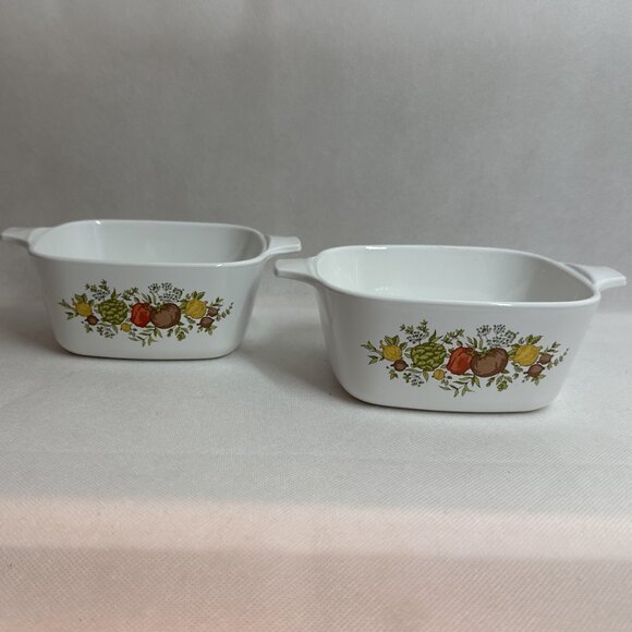 Vintage Corning Ware Spice of Life 2 3/4 Cup Petite Casserole P-43-B (Set of 2) - Picture 2 of 7